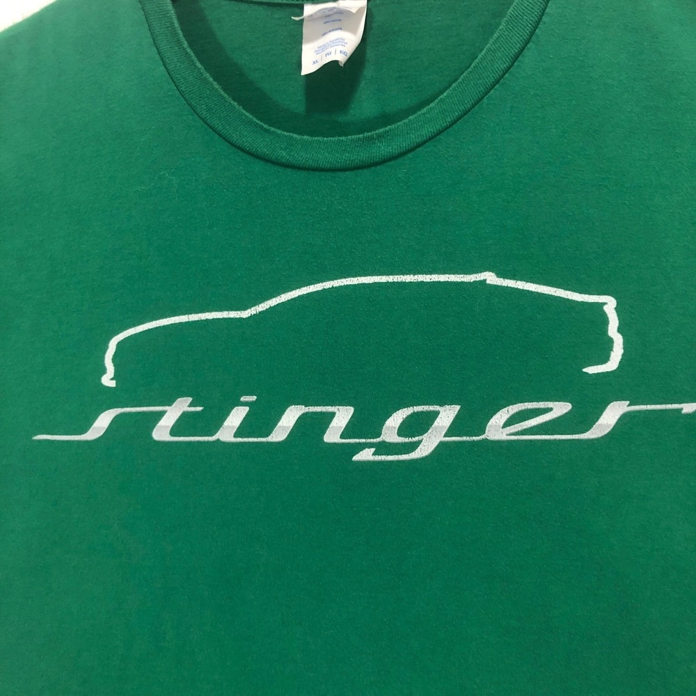 Kia Stinger Car Graphic T Shirt Green Fan Favorite‎ Company XL Extra Large